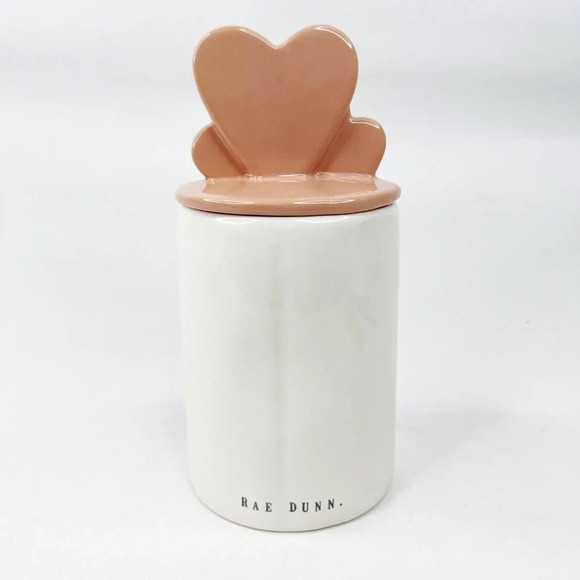 Rae Dunn Ceramic I Love Mom Pink Candle Heart - Picture 4 of 5
